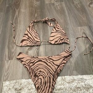 Animal print bikini